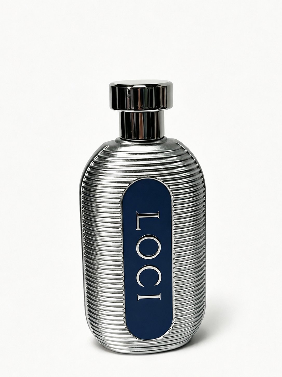 Electroplated silver perfume flacon