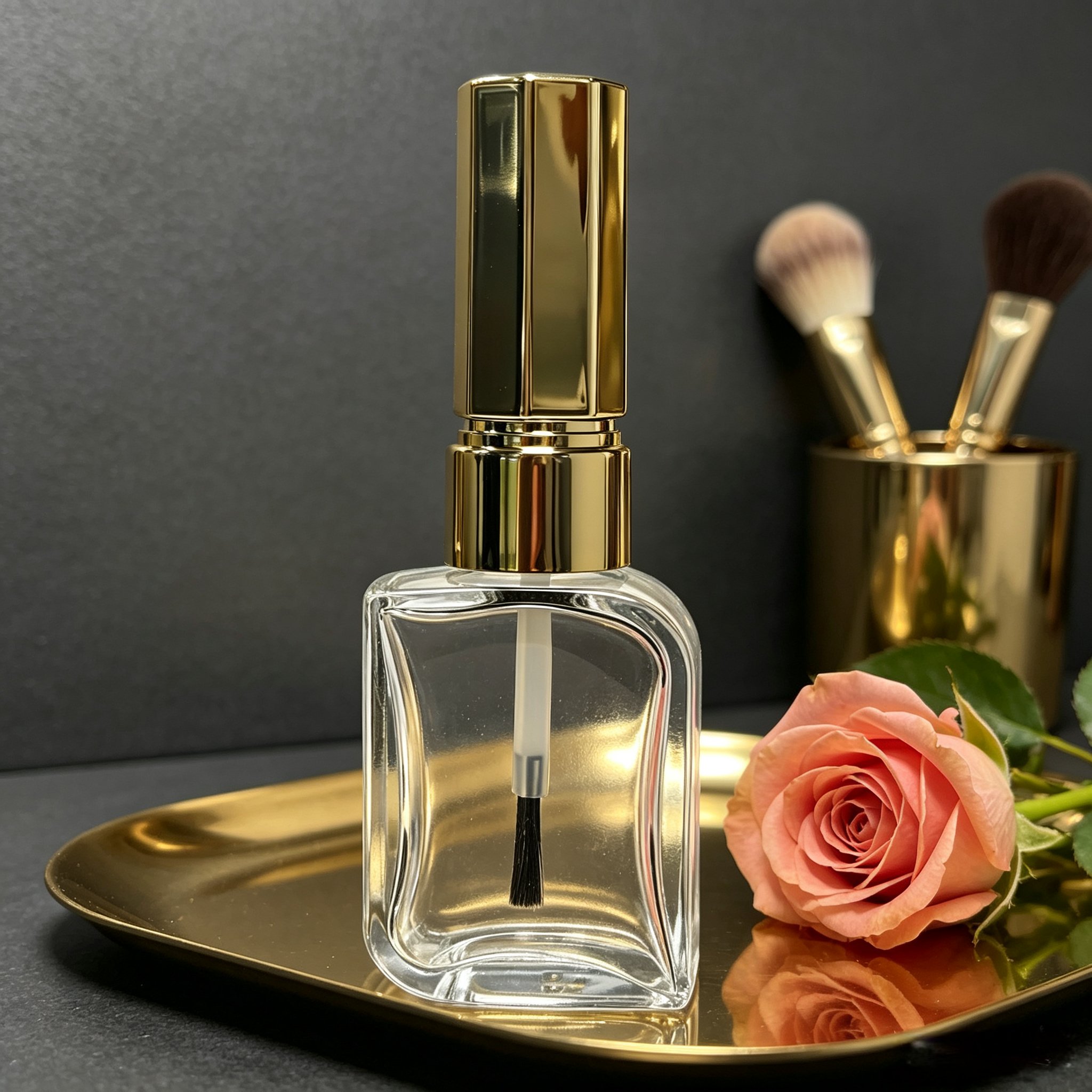 Clear square nail polish