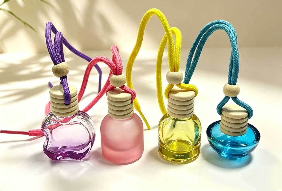 10ml purple apple glass car fragrance bottle wholesale OEM custom China factory