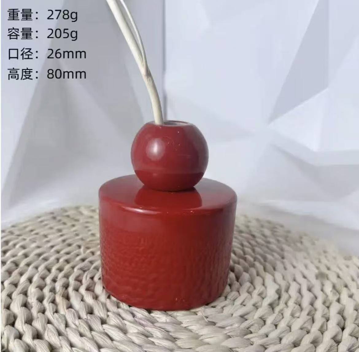 205ml boutique ceramic reed diffuser bottle wholesale OEM satin matte gloss China factory