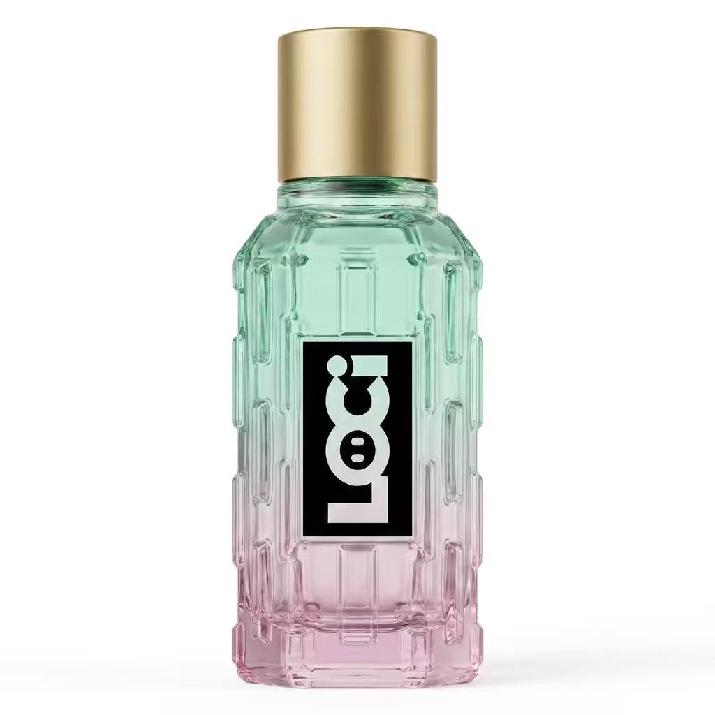 Ribbed Round Perfume Flacon