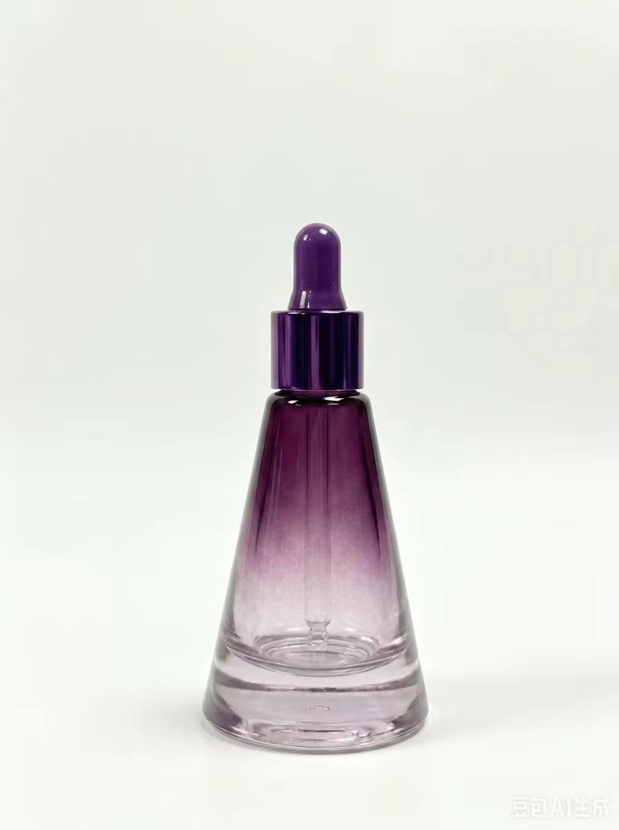 20ml conical glass serum dropper bottle wholesale OEM skincare China factory rubber bulb