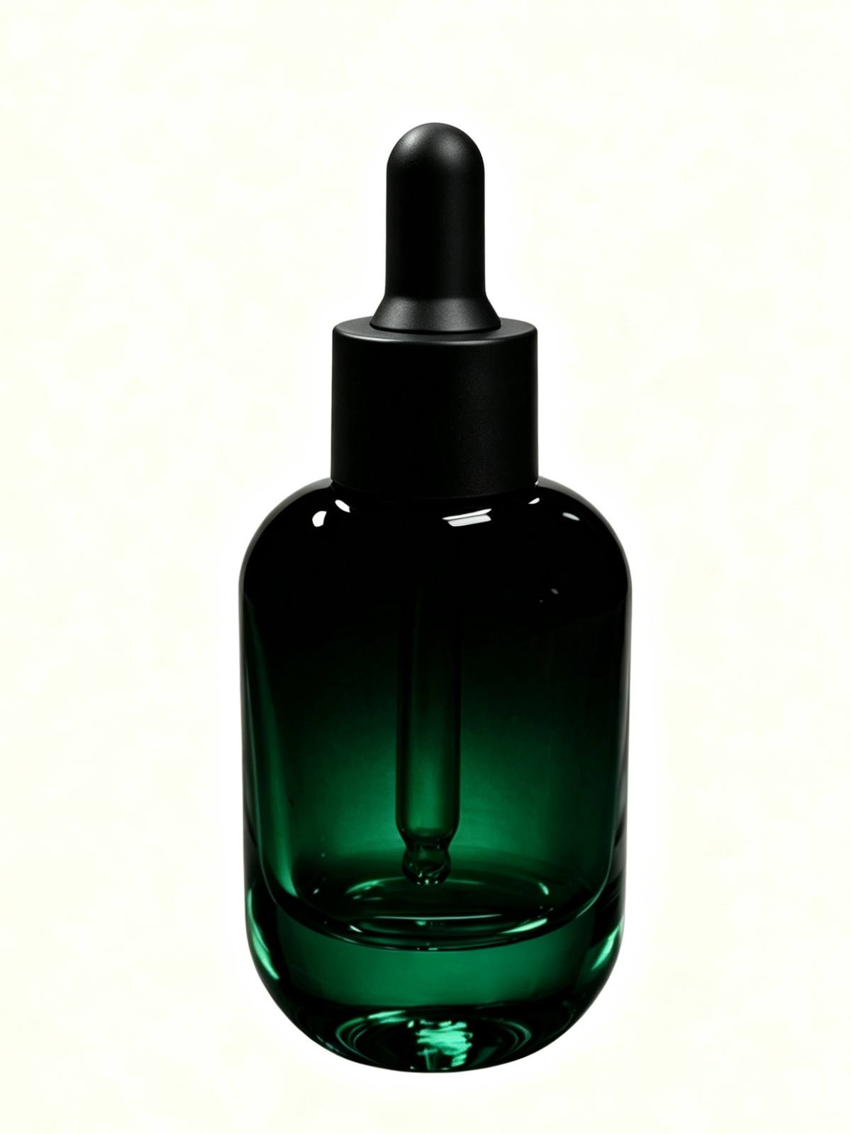60ml cylinder glass serum bottle wholesale OEM skincare packaging China factory pump dropper